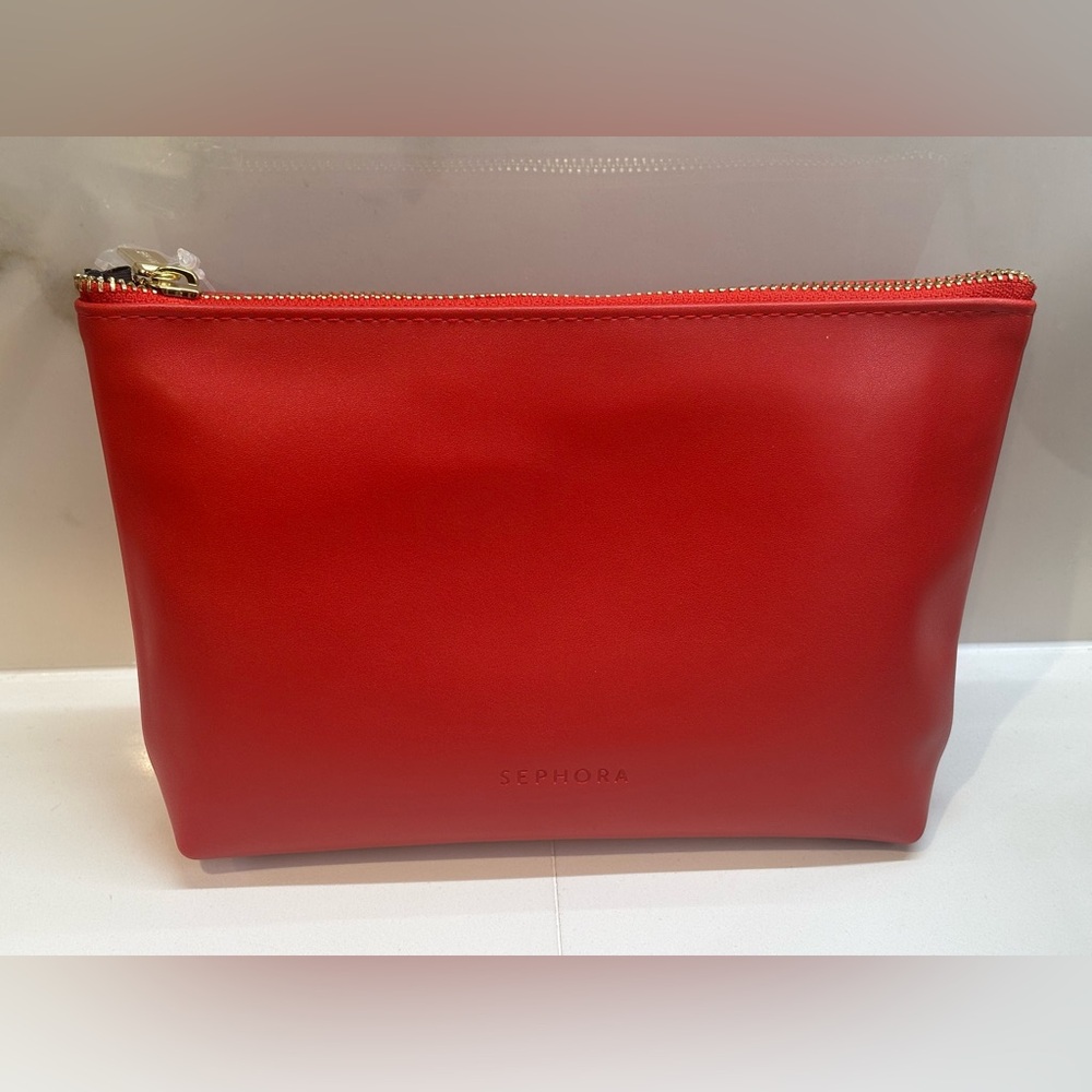 3/$20 Sephora Red Cosmetic Case with Glossy Finish
